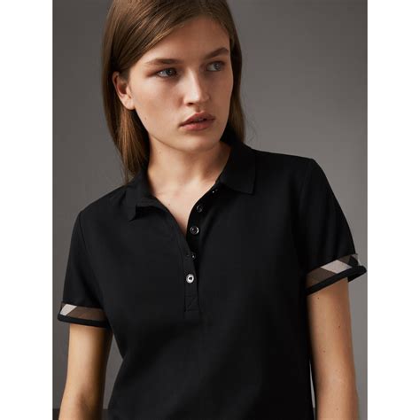 Burberry Pique Polo Shirt Women's 